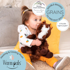 Harry the Horse microwavable plush for quick comforting heat