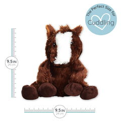 Harry the Horse soft fabric makes cuddling safe for all ages