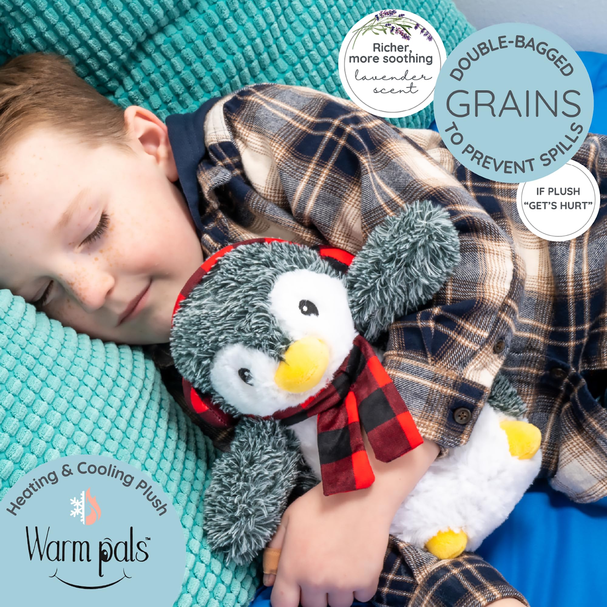 1i4 Group Pennie Penguin soft fabric close-up for comforting touch