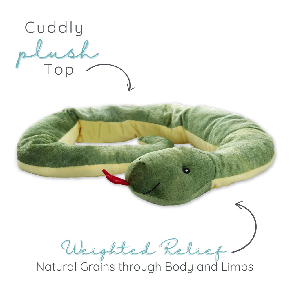 Sammy the Snake lavender scent enhances the calming cuddle experience
