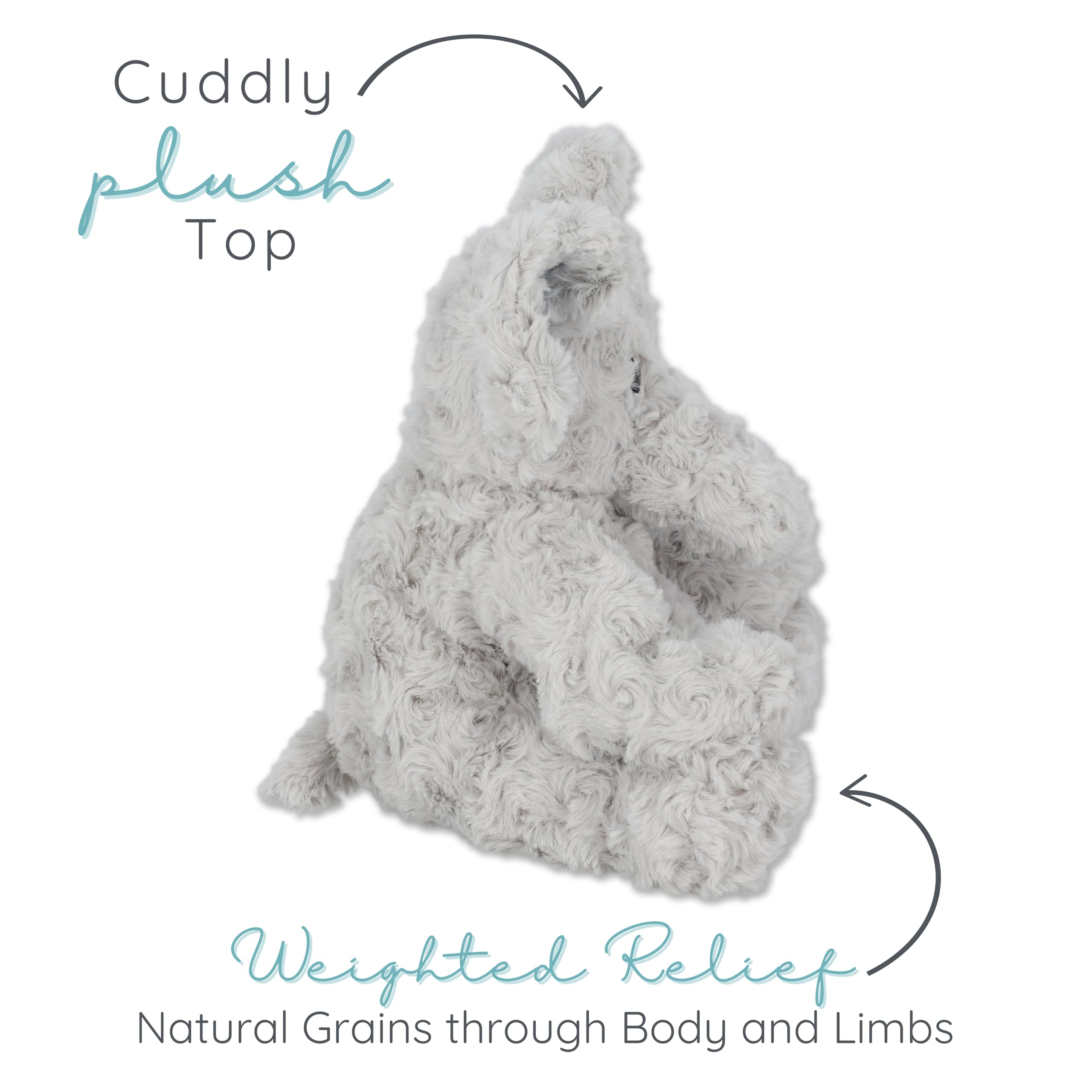 Weighted feel of 1i4 Group Sweet Elephant for soothing pressure