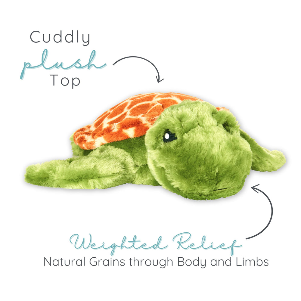 Tyson Turtle lavender scent adds a soothing aroma.