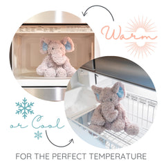 Tyson Turtle soft fabric and natural grains for gentle weight.