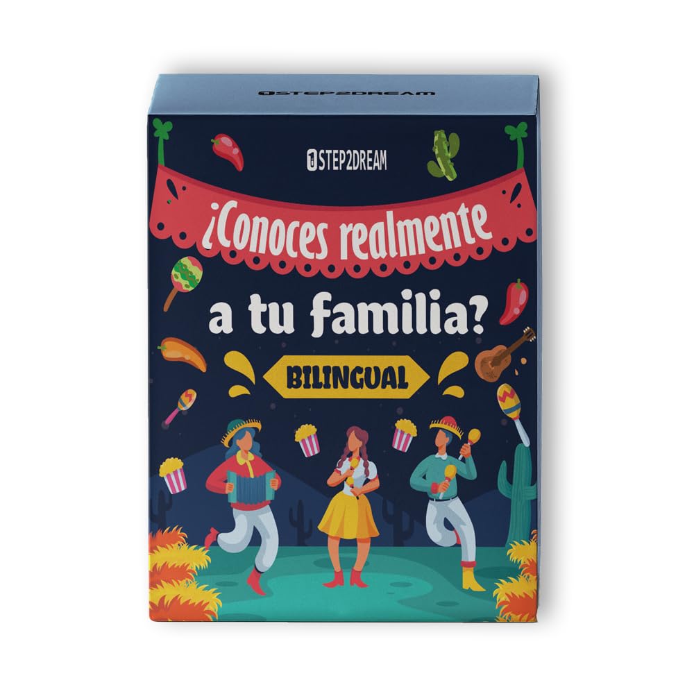 1step2dream Spanish family card games pack shot — ideal for cozy family game nights