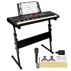 24HOCL piano for kids 61-key keyboard with beginner-friendly learning modes
