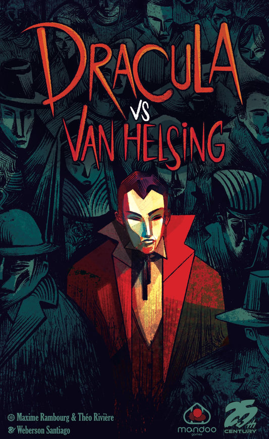 25th Century Games Dracula vs Van Helsing card rack with five cards for tactical decisions