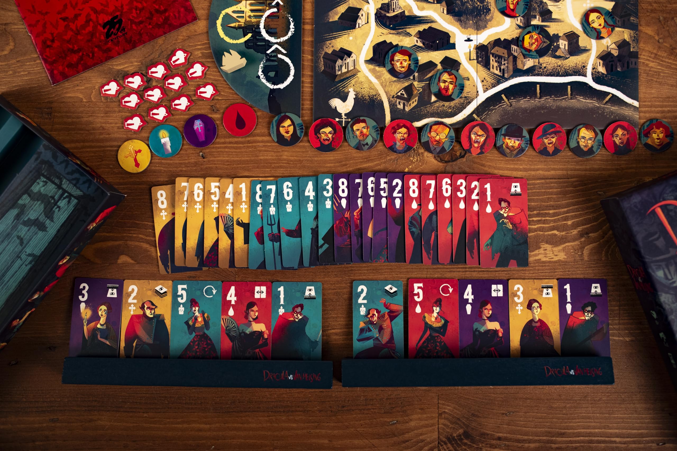 25th Century Games Dracula vs Van Helsing rulebook page preview for quick setup and learning