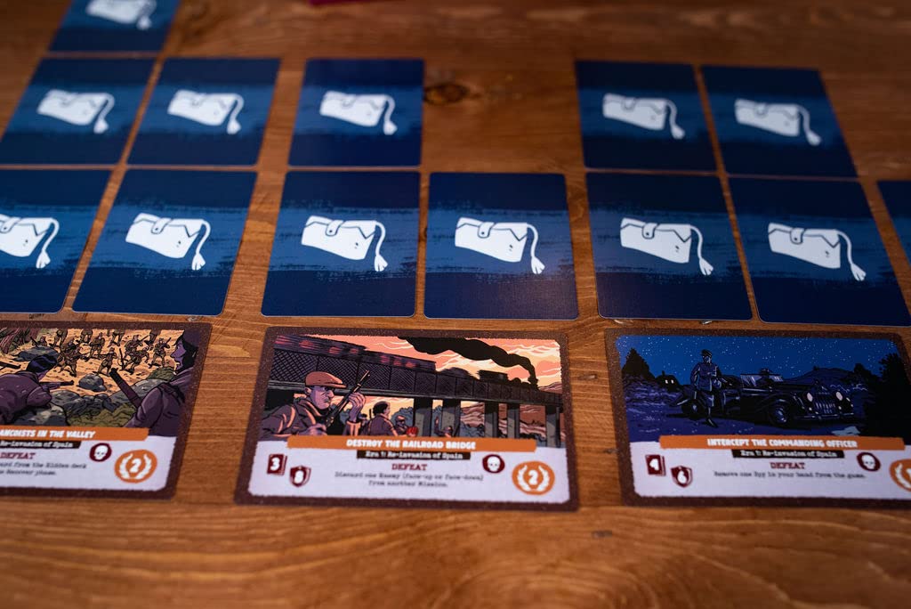Resist game components arranged for intuitive setup.