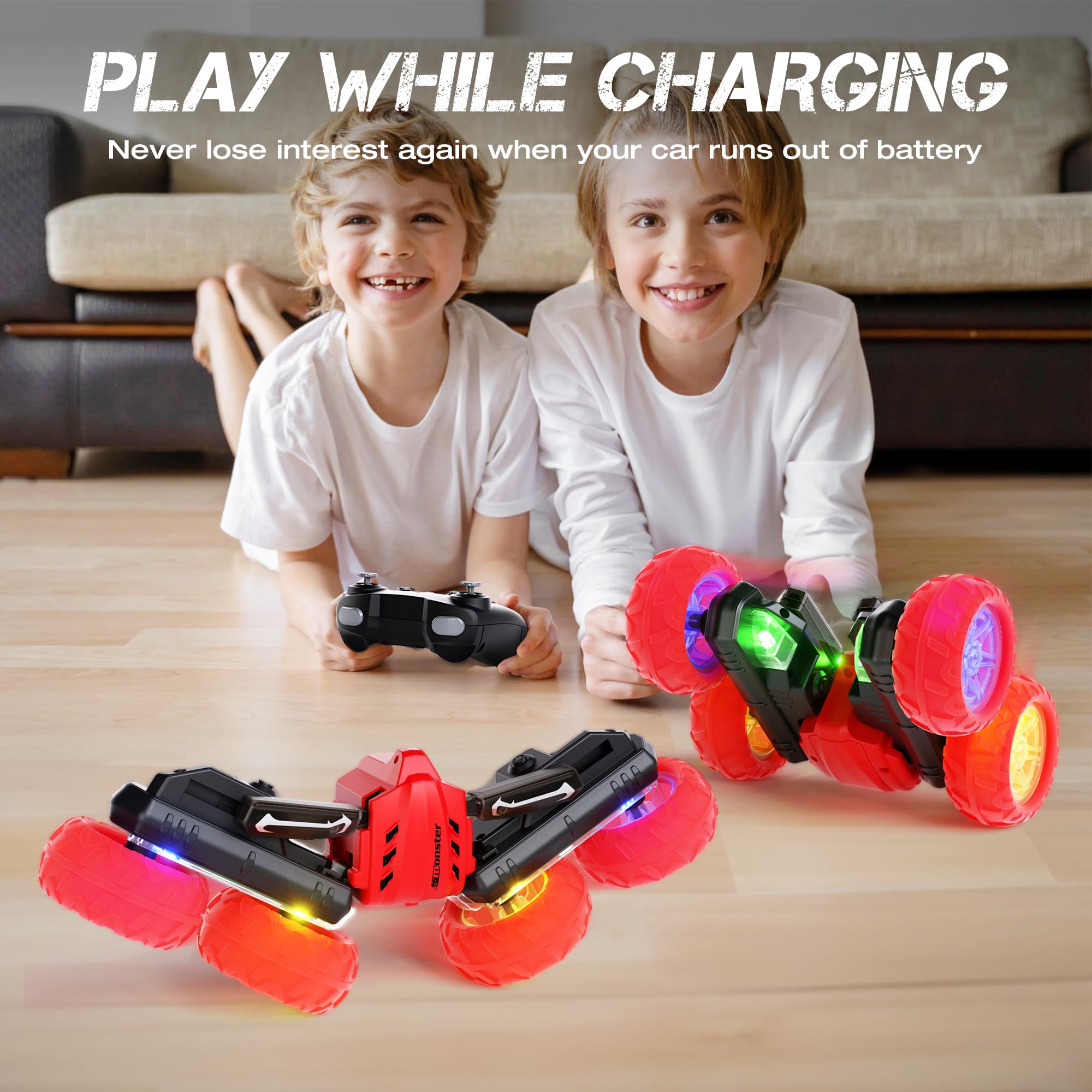28°C RC car durable ABS plastic body withstands crashes.