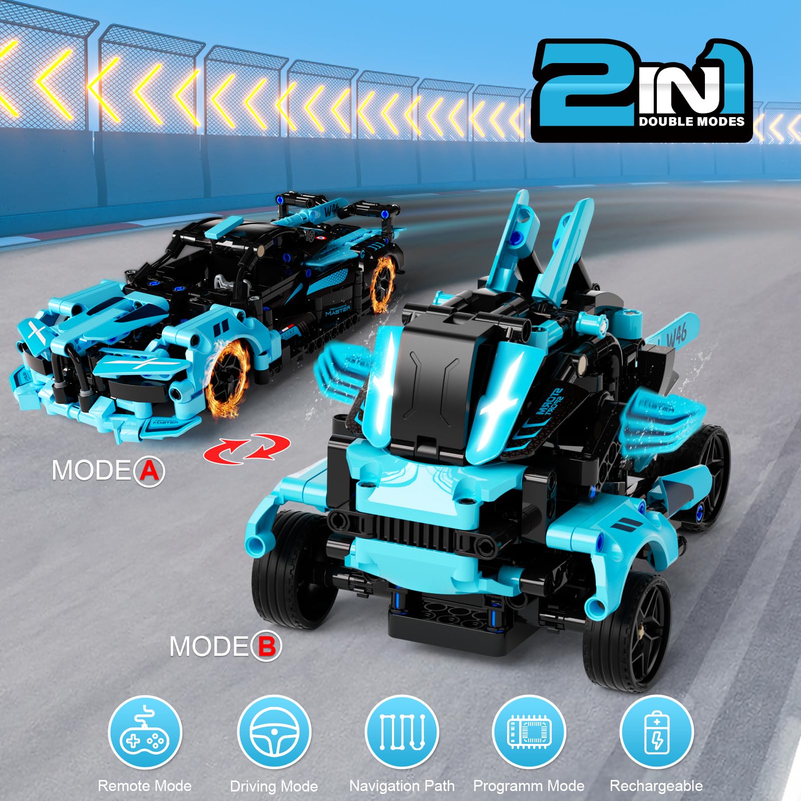 28°C STEM shark chariot build highlights power and smooth movement on flat surfaces.