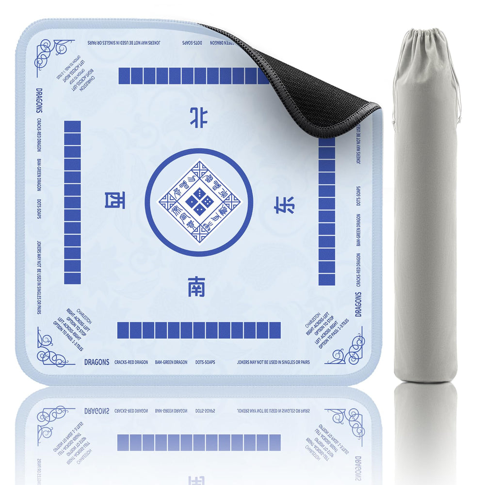 2F22E Mahjong Mat surface close-up showing precision weave for clean play.