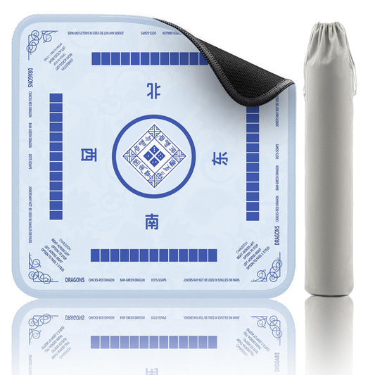 2F22E Mahjong Mat surface close-up showing precision weave for clean play.