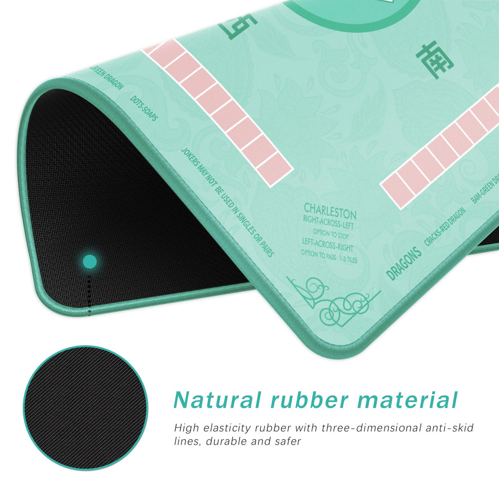 2F22E Mahjong Mat with non-slip base keeps play steady on any table