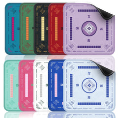 2F22E Mahjong Mat non-slip backing keeps the mat stable.