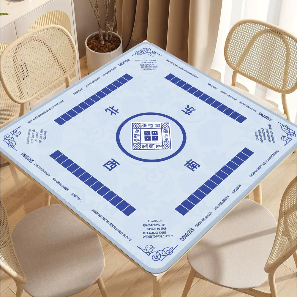 2F22E Mahjong Mat sealed edges prevent cracking and curling over time.
