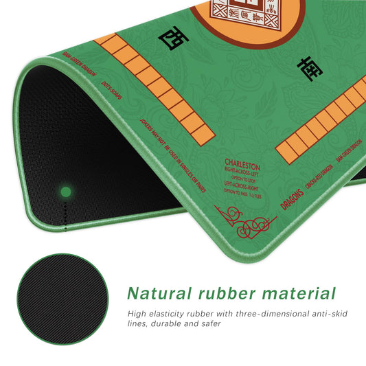 2F22E Mahjong Mat with non-slip back for stable gaming on any table