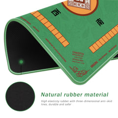 2F22E Mahjong Mat with non-slip back for stable gaming on any table