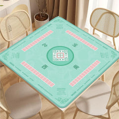 2F22E Mahjong Mat knit-stitched edges prevent curling over time