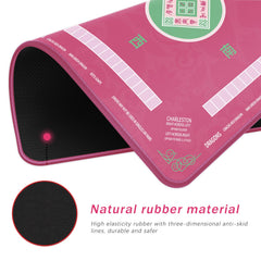 2F22E Mahjong Mat pink noise-reduction surface for quieter gameplay