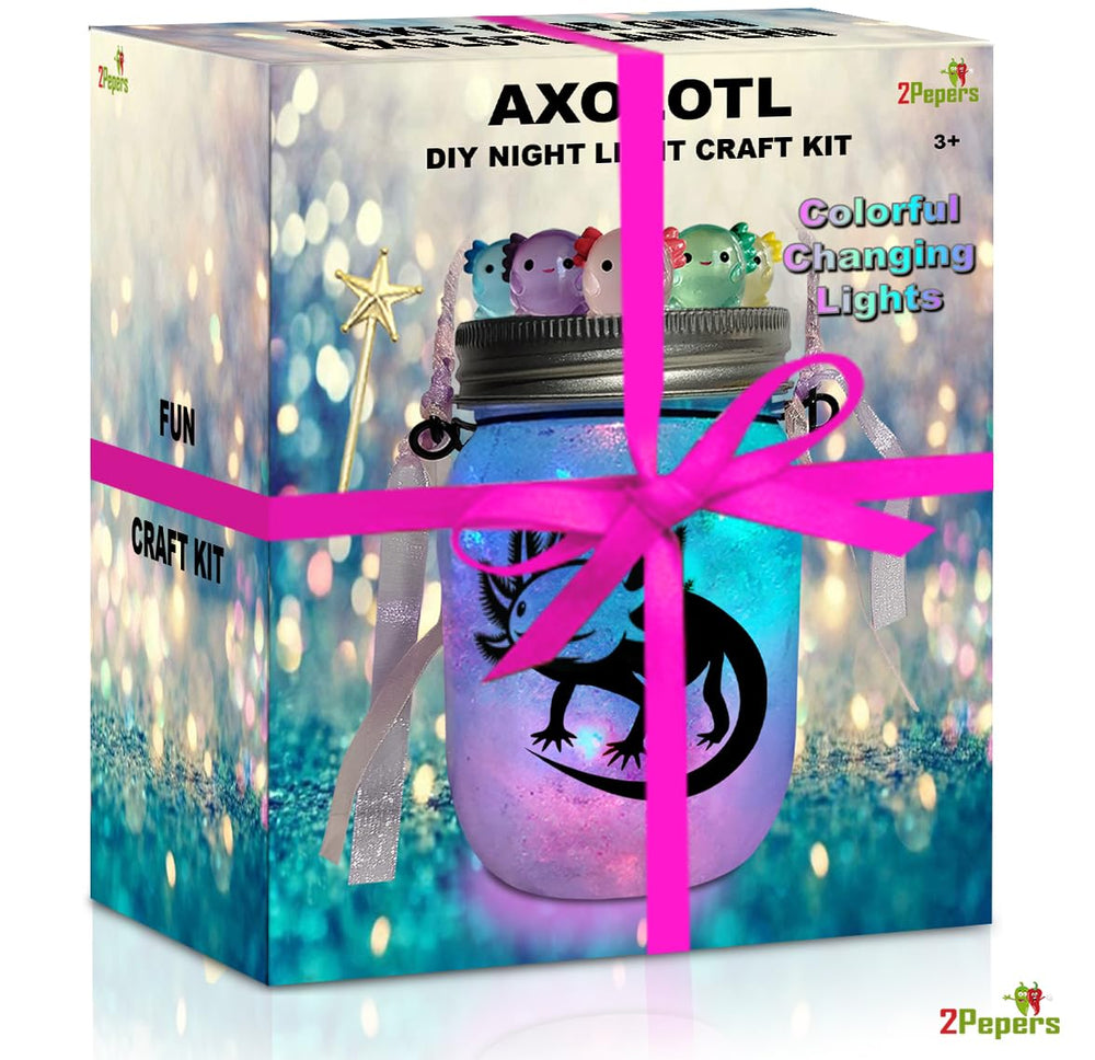 2pepers easy-to-make axolotl toy kit for creative playtime
