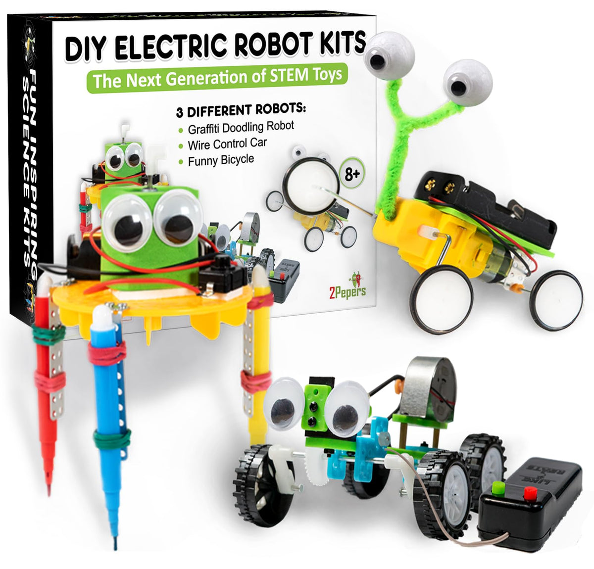 2Pepers DIY robotic car kit for kids boosts hands-on learning and imagination