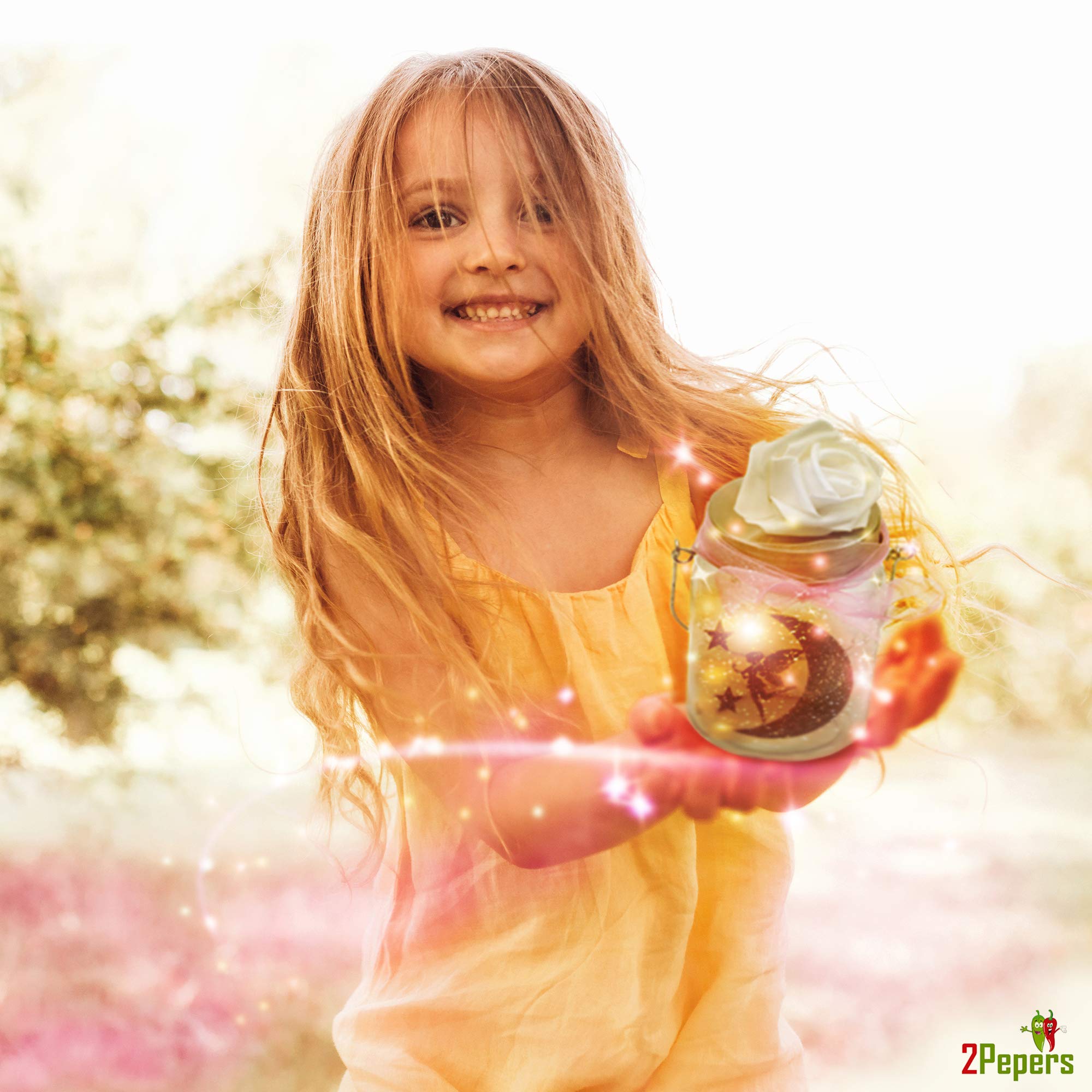 2Pepers ribbons and flowers finish whimsical lanterns with color and texture