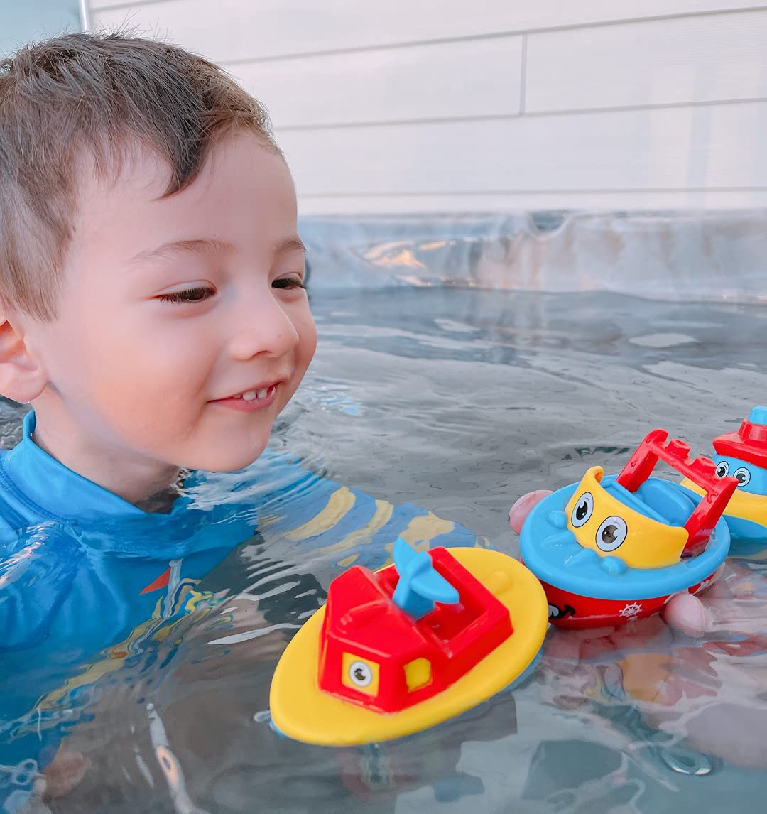 3 Bees & Me bath toy for toddlers demonstrates durable, easy-grip design.