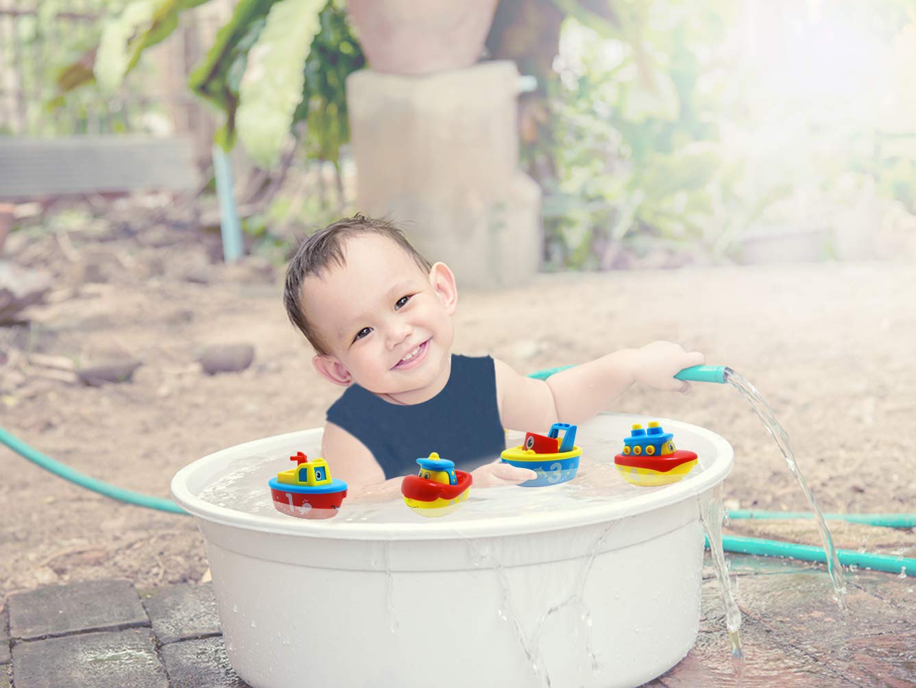3 Bees & Me easy grip boats highlight toddler-friendly handling and play.