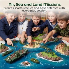 3 otters army men battleship playset enabling immersive sea battles