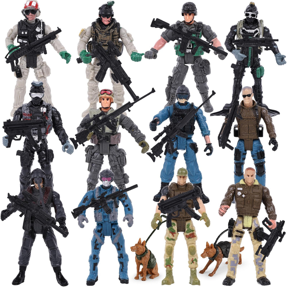 3 otters army men with detailed soldiers for imaginative play and storytelling
