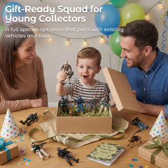 3 otters army men gift-ready set for birthdays and holidays