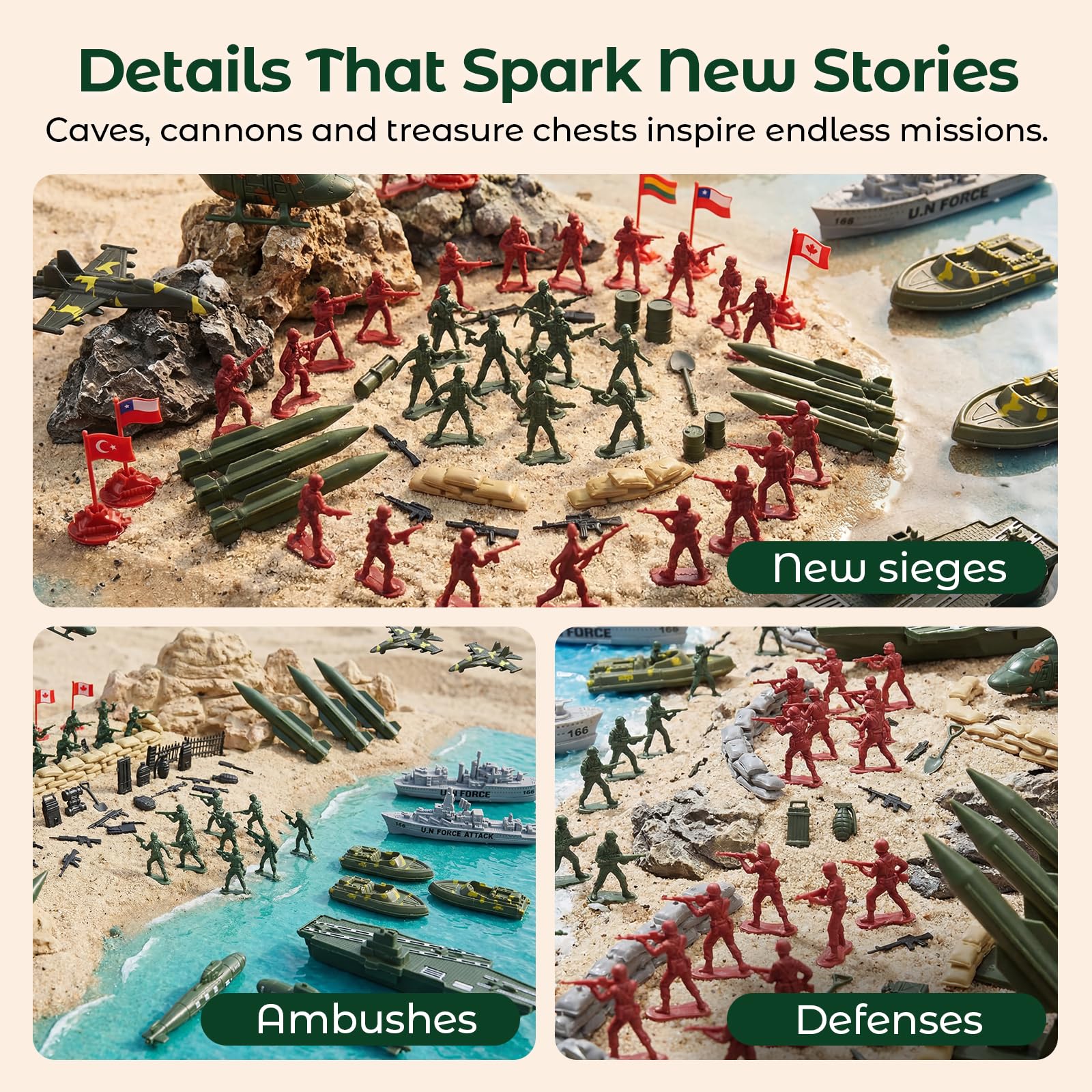 3 otters army men submarine model adding stealth underwater missions