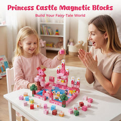 3 otters Magnetic Blocks princess gate for stable, tall structures
