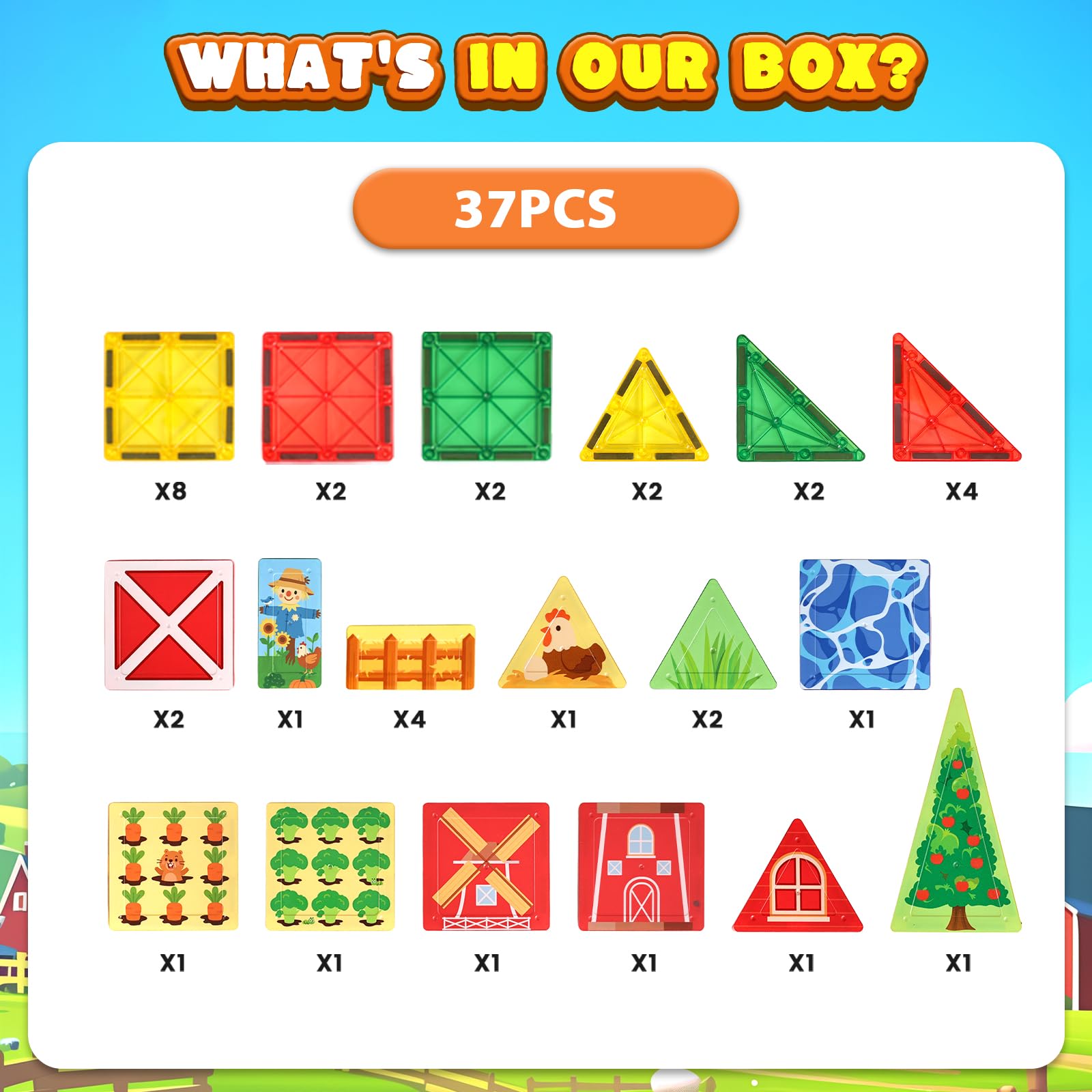 3 Otters magnetic tiles letters words: introduces early literacy through color-coded blocks.