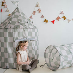 3 Sprouts Play Tunnel interior view invites toddlers to crawl and build motor skills.