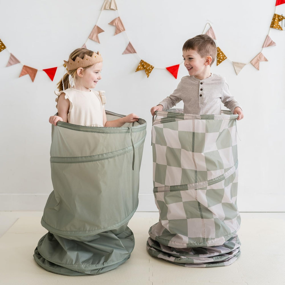 3 Sprouts Play Tunnel with muted Nordic colors blends with modern home decor.