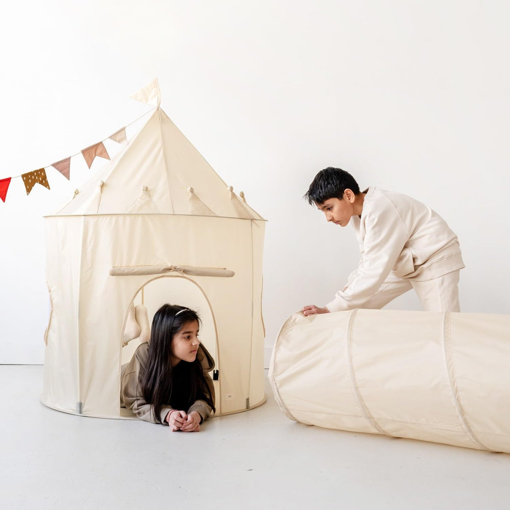 3 Sprouts steel-frame tunnel with safety-encased design for worry-free play.