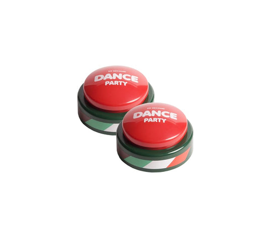 30 Second Dance Party button with five songs sparks instant fun in classrooms, offices, and gatherings.