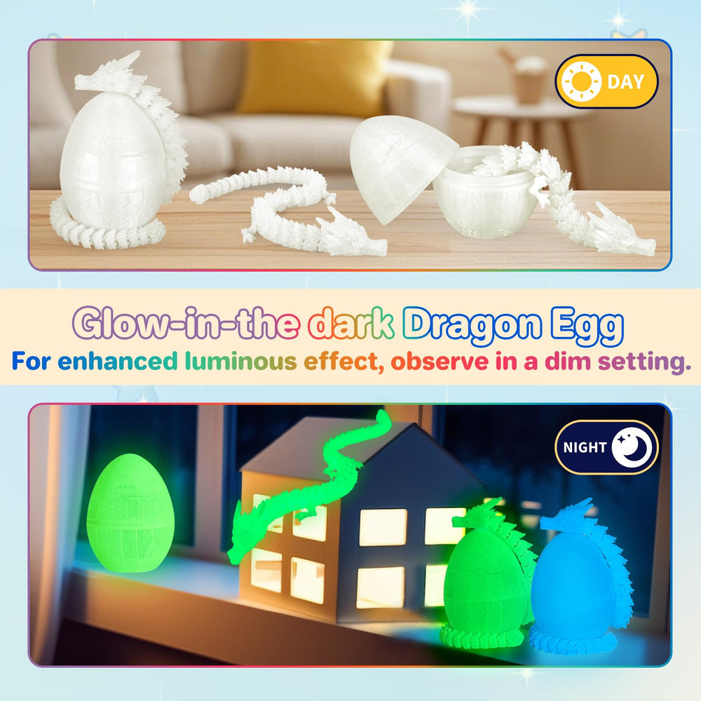 3Dgenius 12-pack dragon eggs set enhances gift giving and party decor.