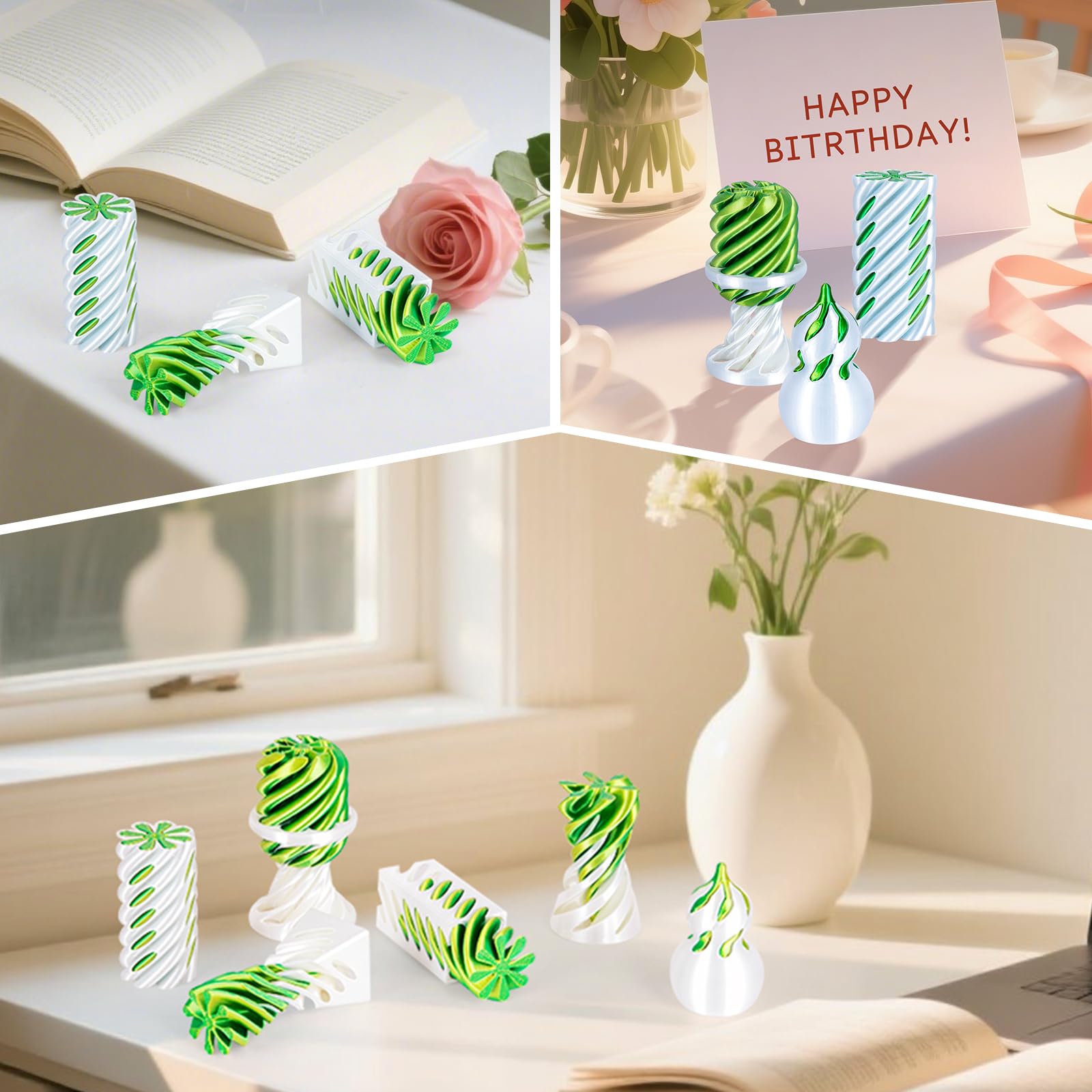 3Dgenius cone fidget offers smooth motion for calm desk breaks