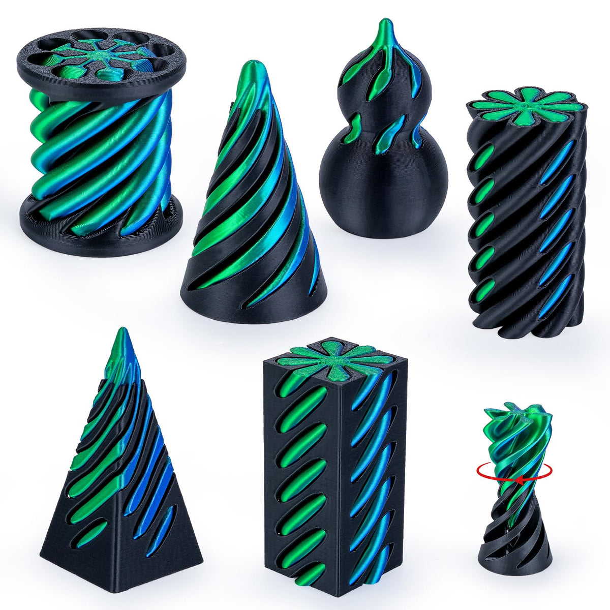 3Dgenius smooth cylinder fidget for portable stress relief at work.
