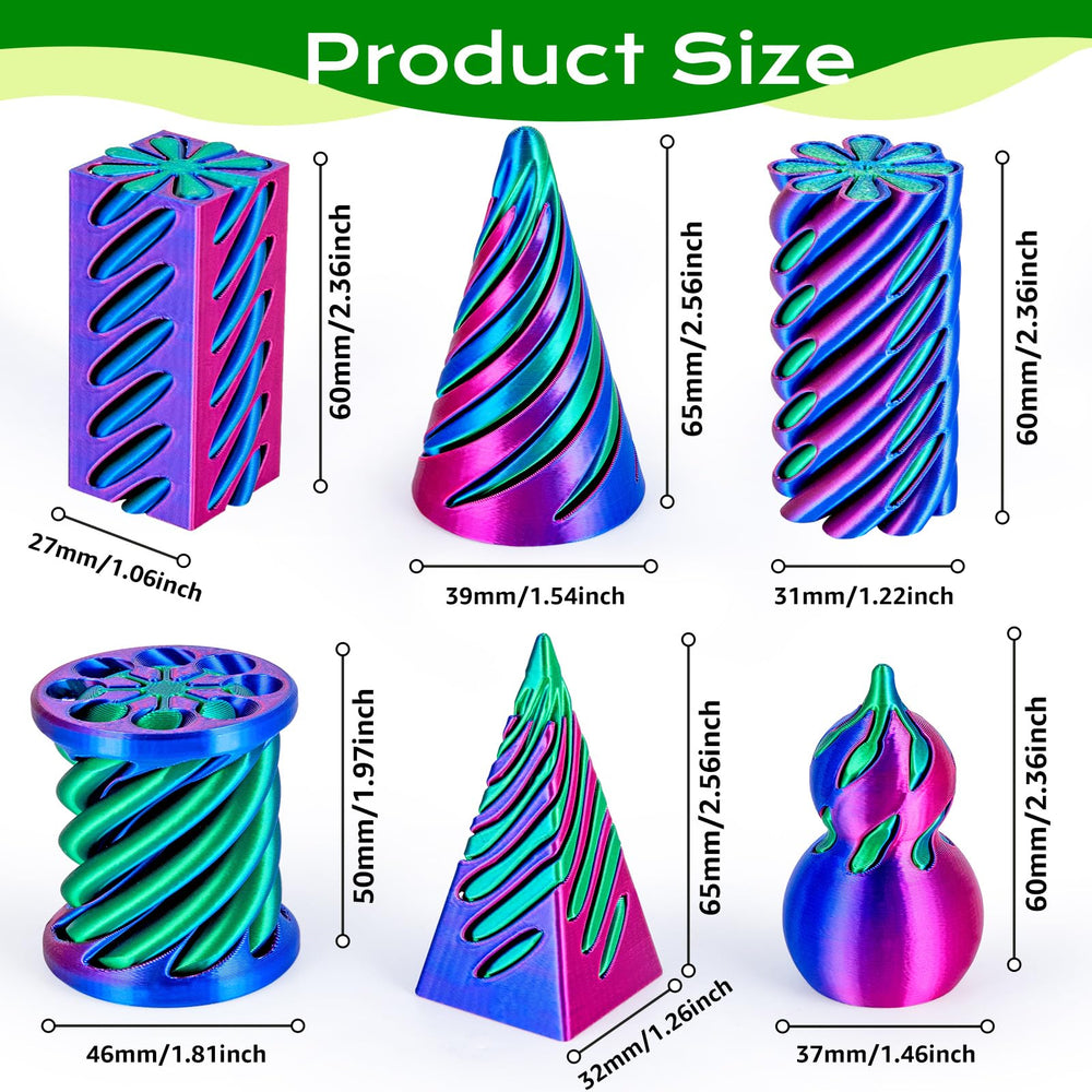 3Dgenius spiral cone fidget improves concentration through smooth push-pull motion