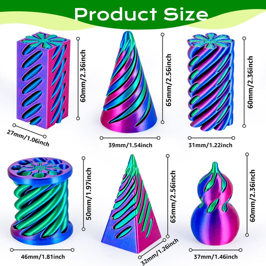 3Dgenius spiral cone fidget improves concentration through smooth push-pull motion