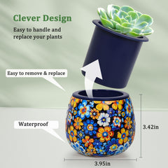 3DVASE 80-piece puzzle planter assembly steps shown
