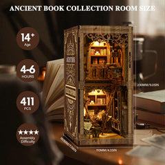3DVASE Book Nook kit inside view reveals laser-cut details.
