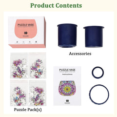 3DVASE puzzle planter on a desk in a modern home decor scene
