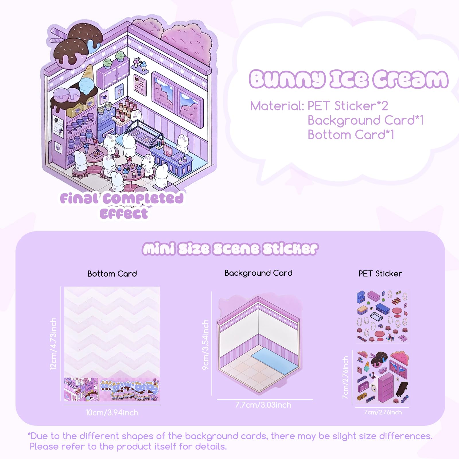 3R TABLET bakery scene stickers brighten planner pages with playful textures