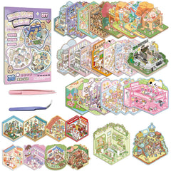 3R TABLET DIY sticker pack cover scene enhances creative planning on your desk