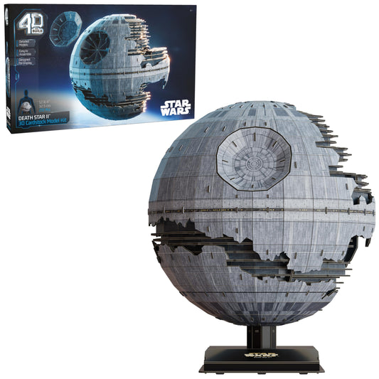 4D Build Death Star II cardstock 3D model pieces for authentic display
