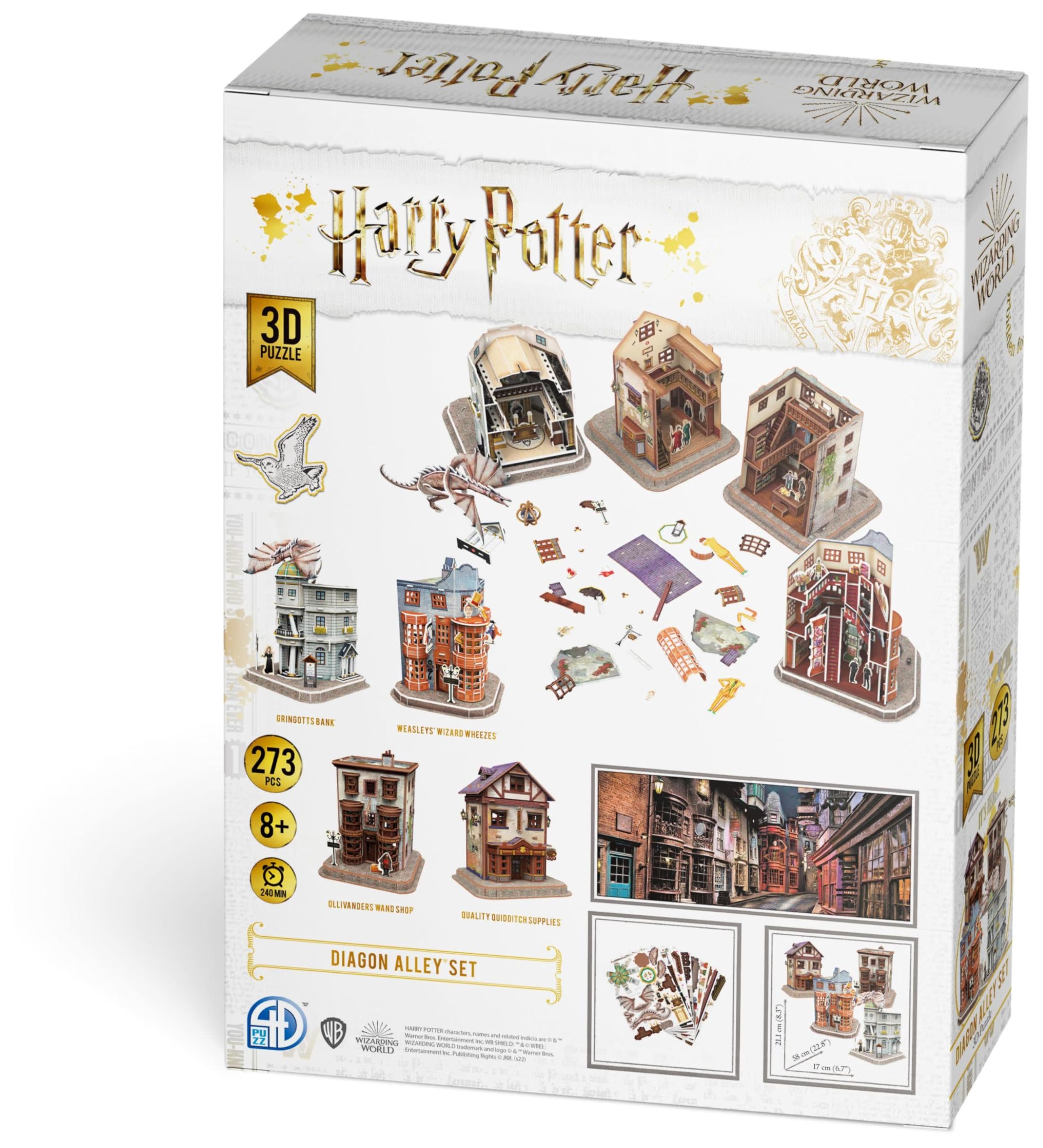 4D Build Full Diagon Alley instruction booklet included